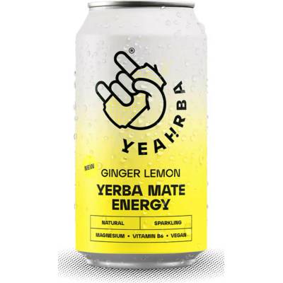 Yeahrba Mate Ginger Lemon perlivá 12 x 330 ml
