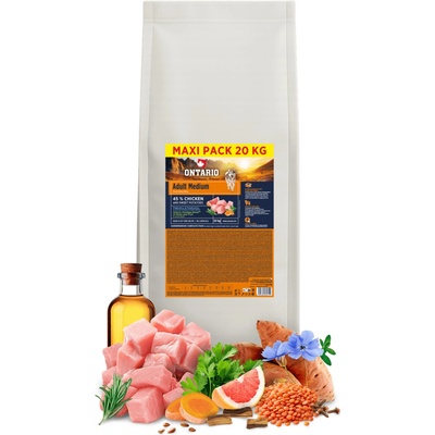 Ontario Adult Medium Chicken & Sweet Potatoes 20 kg