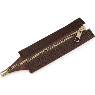 Prima-obchod Zip na kabelky, tašky, pouzdra 5,5x15 cm, barva 2 hnědá