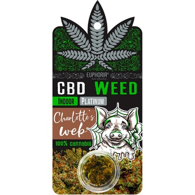 Euphoria CBD Kvety - Charlotte's Wep (Greedy Pig) 0,7g