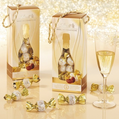Lindt Box s kuličkami s likérem Marc de Champagne 350 g
