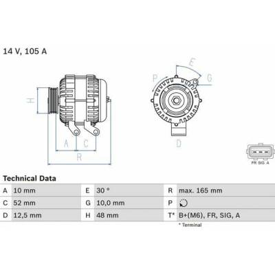 Alternátor BOSCH 0 986 080 440