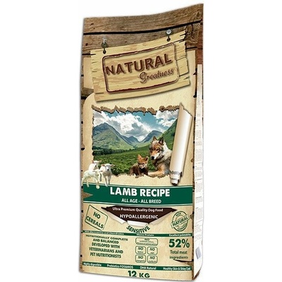 Natural Greatness Lamb Recipe All Breed Sensitív jahňa 15 kg