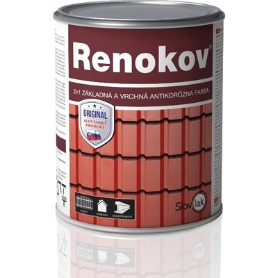 Renokov Antikorózna farba na kov 10 Kg sivá