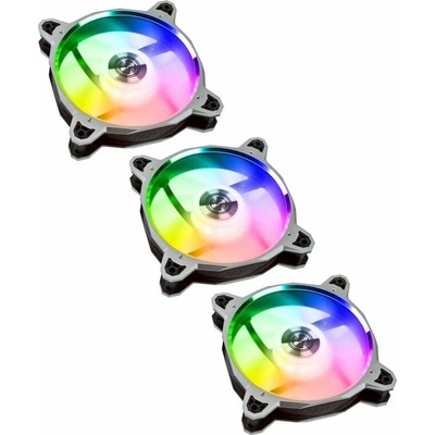 Lian Li BR120 RGB PWM + ovládač Silver 3pack BRDIGITAL-3RS