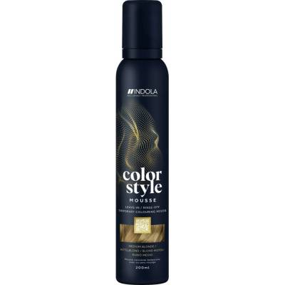 INDOLA Tónovací pěna Color Style Mousse Střední Blond 200 ml