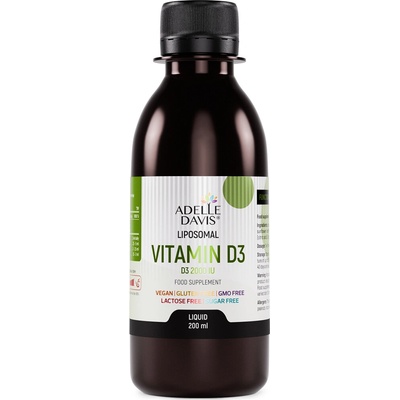 Adelle Davis lipozomálny Vitamín D3 200 ml
