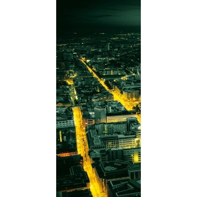 Preinterier Fototapeta - DV0211 - Mesto v noci Samolep. fólia - 91cm x 211cm