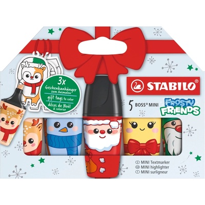 STABILO BOSS MINI Frosty Friends - sada 5 ks