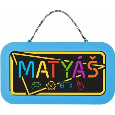 Neonová cedulka se jménem - Matyáš