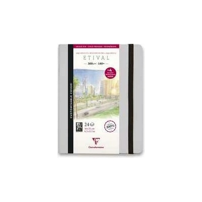 Akvarelové album Clairefontaine Etival Cold Pressed 21 x 16 cm, 24 listů, 300 g
