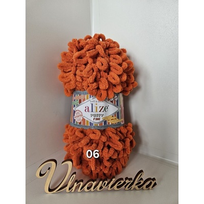 Alize Puffy Fine 06 oranžová