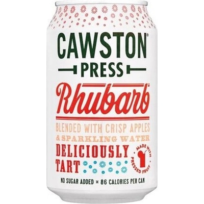 Cawston Press sycený nápoj s příchutí jablka a rebarbory 330 ml