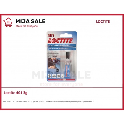 LOCTITE 401 vteřinové lepidlo 3 g – Hledejceny.cz
