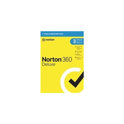 NORTON 360 DELUXE 25GB +VPN 1 lic. 3 lic. 1 rok (21405802)