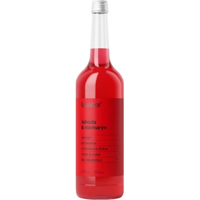 Sirupárna Domácí Jahoda & Rozmarýn Sirup 0,5 l