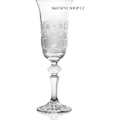 Aurum Crystal Brúsené poháre na sekt LAURA 6 x 150 ml