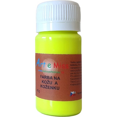 Artemiss Farba na kožu a koženku 71 neón žltá 70 g