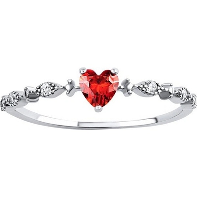 SILVEGO Strieborný prsteň s micro zirconia DCC08022RR