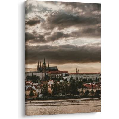 Obraz - zamračená Praha, jednodielny 50x70 cm