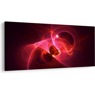 Moderný obraz ružovej abstrakcie, jednodielne 200x100 cm