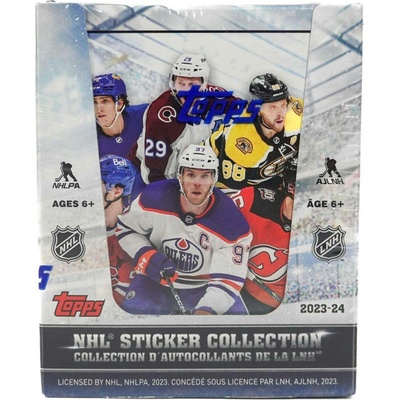 Topps 2023-24 NHL sticker collection box