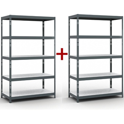 B2B Partner Policový regál 1+1 ZDARMA, 1966x1200x600 mm, nosnost 280kg 540051