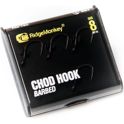 RidgeMonkey RM-Tec Chod Hook Barbed vel.8 10 ks