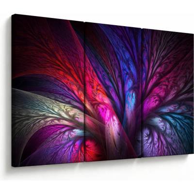 Abstraktní obraz stromu, třídílný 120x80 cm