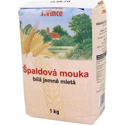 Vince Špaldová mouka bílá hladká 1 kg