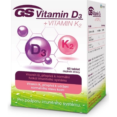 GS Vitamin D3 + Vitamin K2 60 tablet