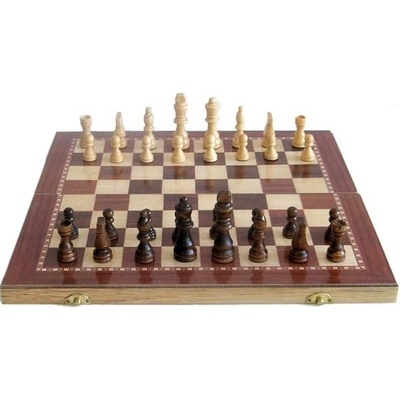 Šachy Sedco dřevěné 96 C02 černo/bílé 29x29 cm Varianta: 1