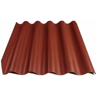 Eternit Banga Vlnitý plech 875 x 920 mm třešňová