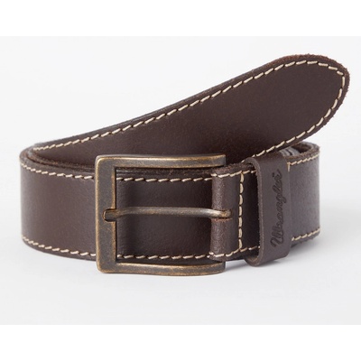 Wrangler W0081US85 basic stitched belt brown