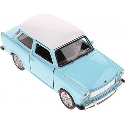 WELLY Auto retro model Trabant 7cm volný chod kov 3 barvy 1:60