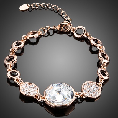 Francesca Petrucci náramek Swarovski Elements Berneice bílá/čirá NR0122