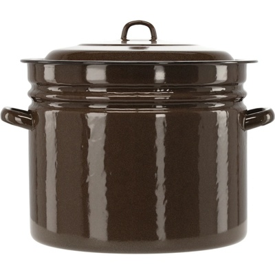 Pro-Tech shop Smaltovaný hrnec s poklicí 40l 40cm hnědý 68419