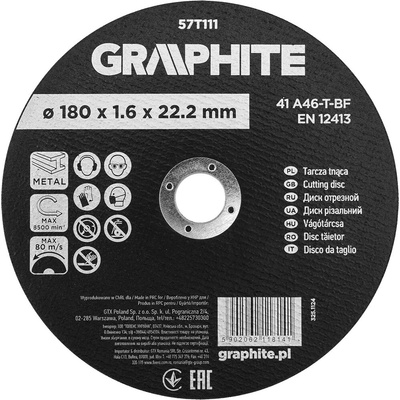 Graphite rrezný kotúč 180 x 1,6 x 22,2 mm 57T111