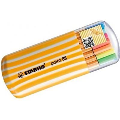 Stabilo Point 88 Zebrui 20 rôznych farieb