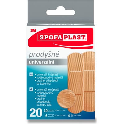 3M Spofaplast 176 hypoalergenní náplast univerzální 20 ks