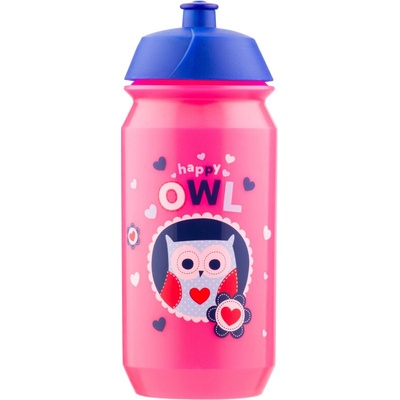 Baagl fľaša na pitie sovičky 500 ml