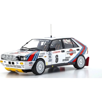 Kyosho Lancia Delta HF 4WD Monte Carlo 1987 Team Lancia Martini No.6 1:18