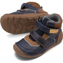D.D.STEP Detské zateplené celoročné barefoot topánky A116-62911A Chocolate