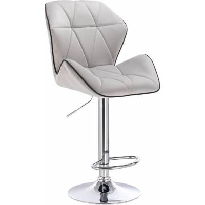 LuxuryForm Design Milano Max Velur na striebornom tanieri / šedá