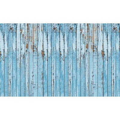 Preinterier FT3627 Fototapeta na stenu Drevená stena – modrá vlies 104cm x 70cm