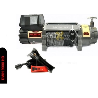 Elektrický offroad naviják 4t 12V syntetické lano 30m DRAGON WINCH DWH 9000 HD
