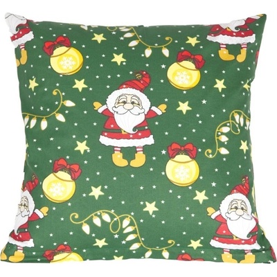 Bellatex vankúš Vianoce vianočný motív zelený 45x45