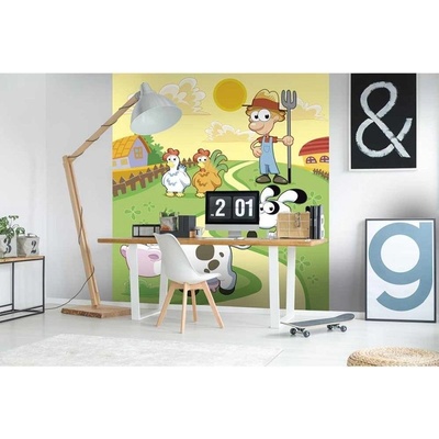 Dimex MS-3-0334 vliesová fototapeta na zeď Zvířátka z farmy rozměry 225 x 250 cm