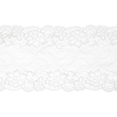PartyDeco Čipka biela 0,18 x 9 m