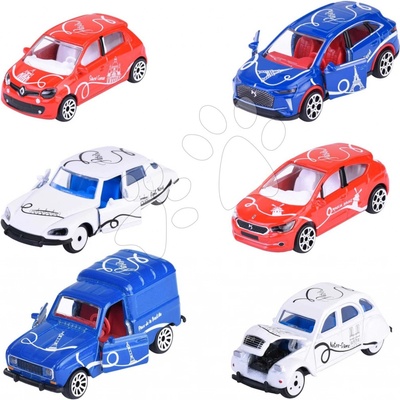 Majorette Autíčko French Touch Premium Cars kovové s odpružením a zberateľskou kartičkou 7,5 cm dĺžka 6 druhov